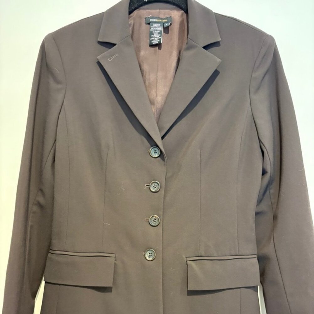 BCBG MaxAzria Chocolate Brown Blazer, size 4